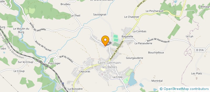 localisation de l'entreprise B2N ELEC  SAINT-GERMAIN-LES-BELLES