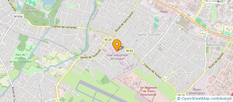 localisation de l'entreprise B2N TAXI à CUGNAUX