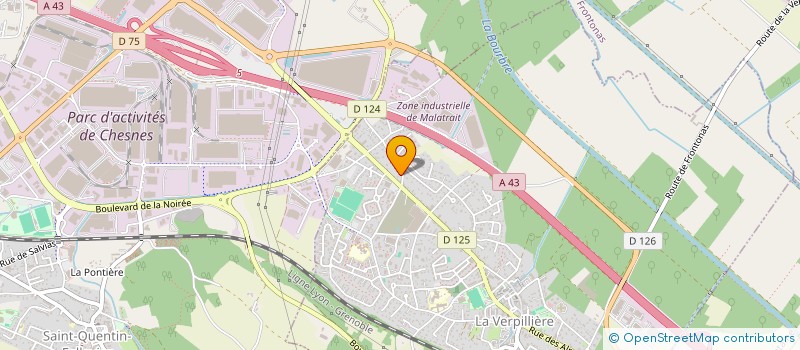 localisation de l'entreprise B2NM DEVELOPPEMENT  LA VERPILLIERE