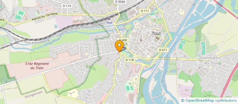 localisation de l'entreprise B2O  DOMMARTIN-LES-TOUL