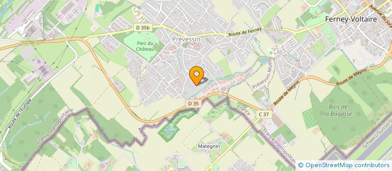 localisation de l'entreprise B2P à PREVESSIN-MOENS