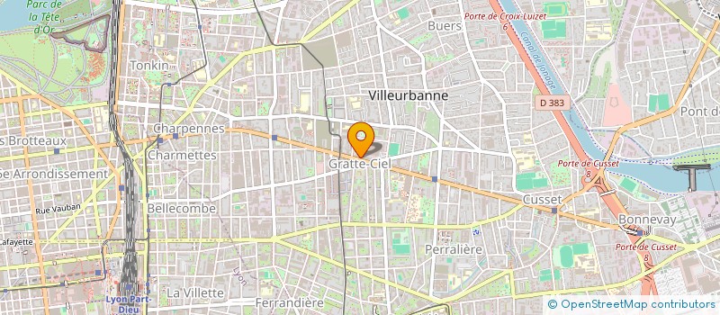 localisation de l'entreprise B2R  VILLEURBANNE