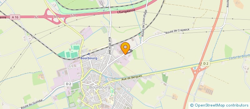 localisation de l'entreprise B2R  BOURBOURG