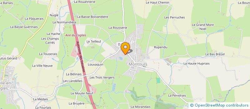 localisation de l'entreprise B2R CONSTRUCTION  LES PORTES DU COGLAIS