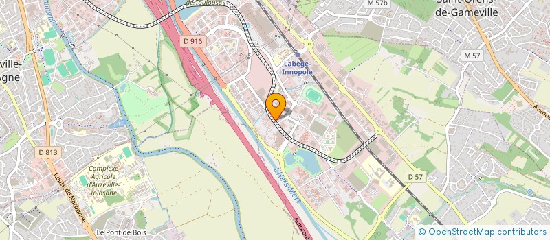 localisation de l'entreprise B2R IMMO  LABEGE