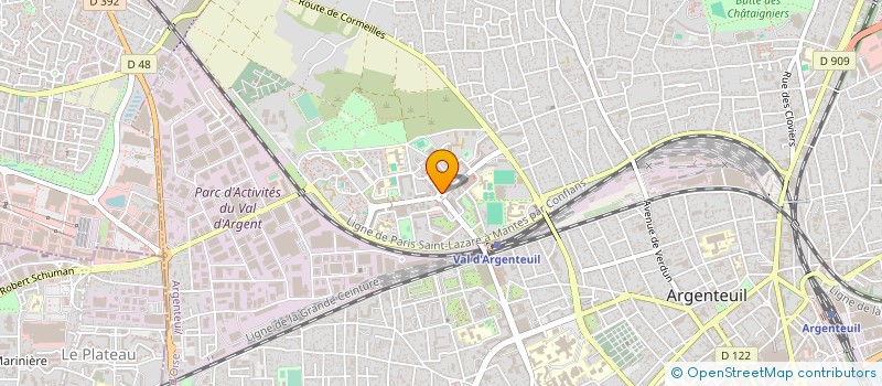 localisation de l'entreprise B2R TRANSPORT à ARGENTEUIL