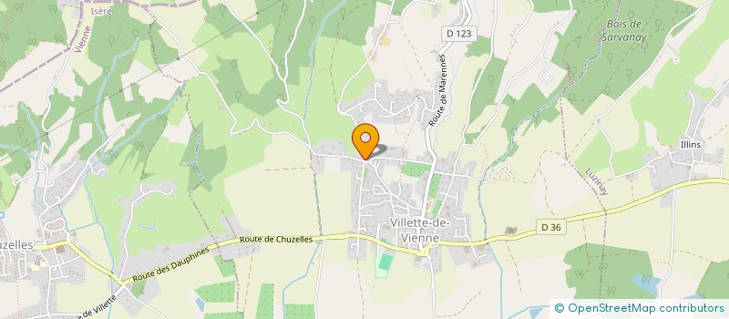 localisation de l'entreprise B2RG  VILLETTE-DE-VIENNE