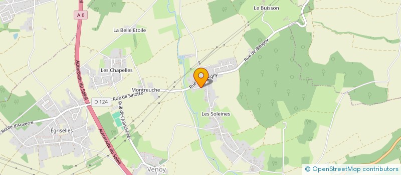 localisation de l'entreprise B2S  VENOY