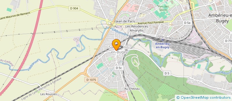 localisation de l'entreprise B2S  SAINT-DENIS-EN-BUGEY