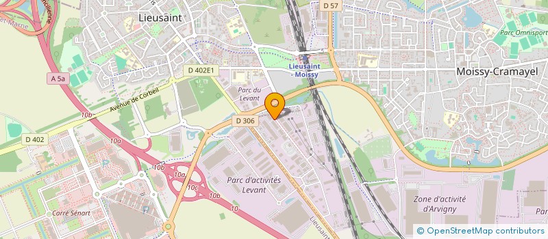 localisation de l'entreprise B2S  MOISSY-CRAMAYEL
