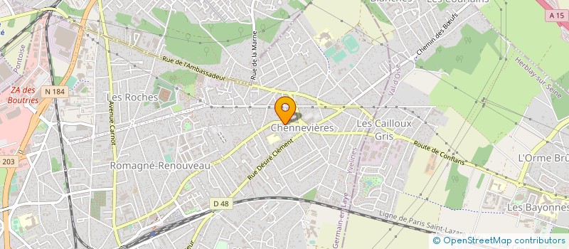 localisation de l'entreprise B2S CHAUFFAGE à CONFLANS SAINTE HONORINE