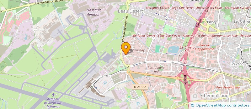 localisation de l'entreprise B2SO FORMATION à MERIGNAC