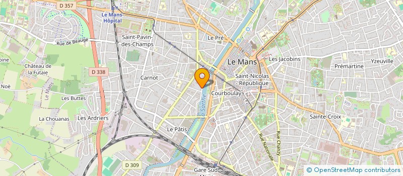 localisation de l'entreprise B2V BAT à LE MANS