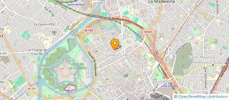 localisation de l'entreprise B2V IMMO à LILLE