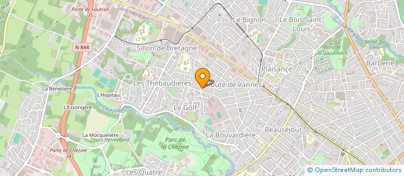 localisation de l'entreprise B3.  SAINT-HERBLAIN