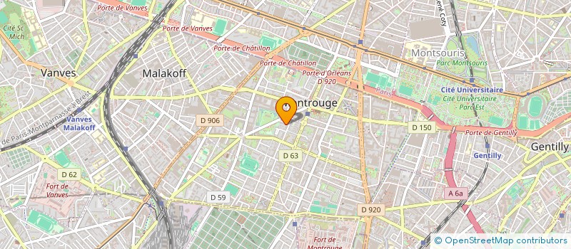 localisation de l'entreprise B3 ADVISORY  MONTROUGE