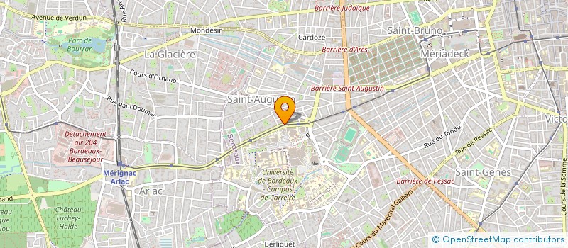 localisation de l'entreprise B328  BORDEAUX