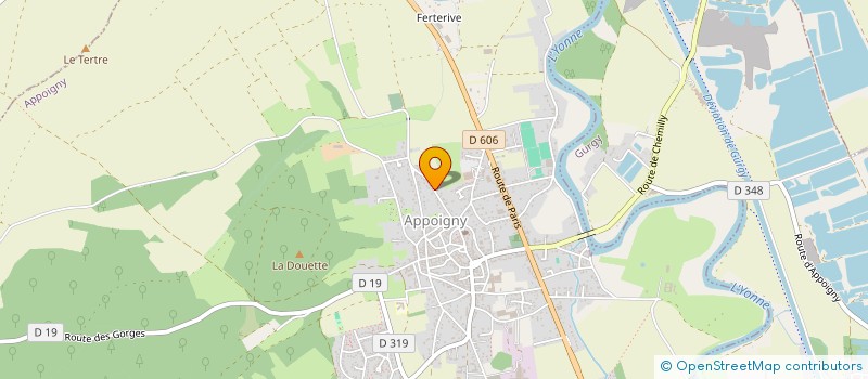 localisation de l'entreprise B3APP à APPOIGNY