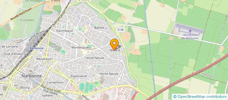 localisation de l'entreprise B3C  NARBONNE