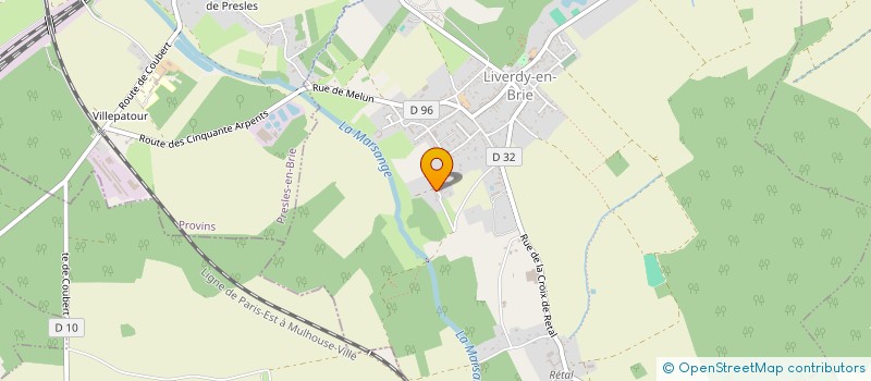 localisation de l'entreprise B3C à LIVERDY-EN-BRIE