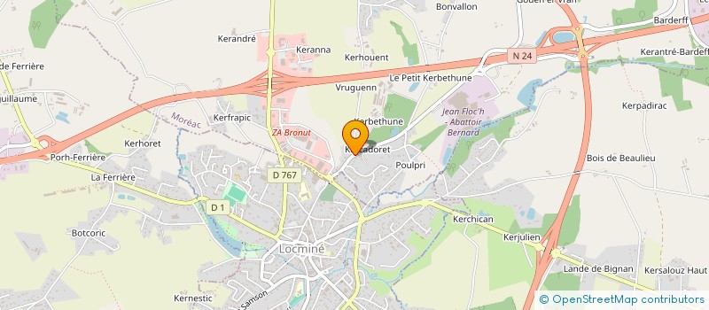 localisation de l'entreprise B3C & CIE  MOREAC