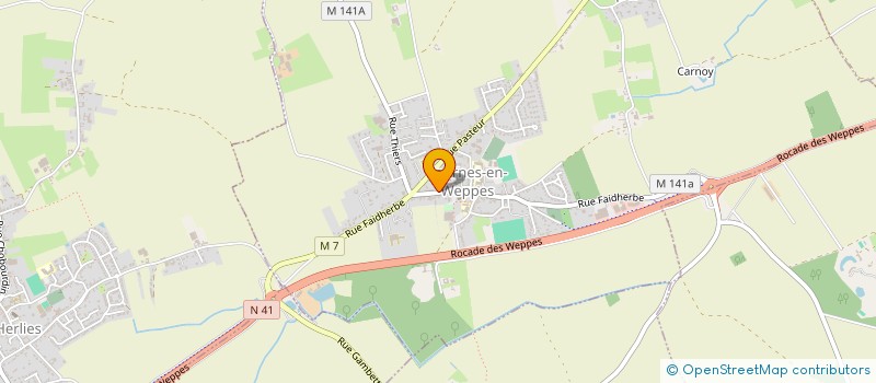 localisation de l'entreprise B3CFL  FOURNES-EN-WEPPES