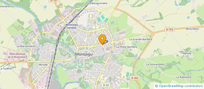 localisation de l'entreprise B3CH à MONTAIGU-VENDEE