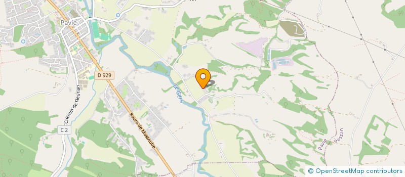 localisation de l'entreprise B3D  PAVIE