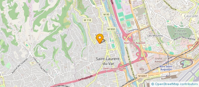 localisation de l'entreprise B3E à SAINT-LAURENT-DU-VAR