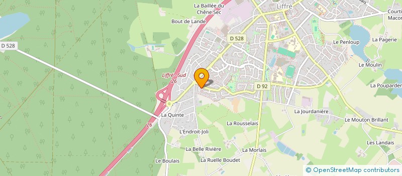 localisation de l'entreprise B3E  LIFFRE