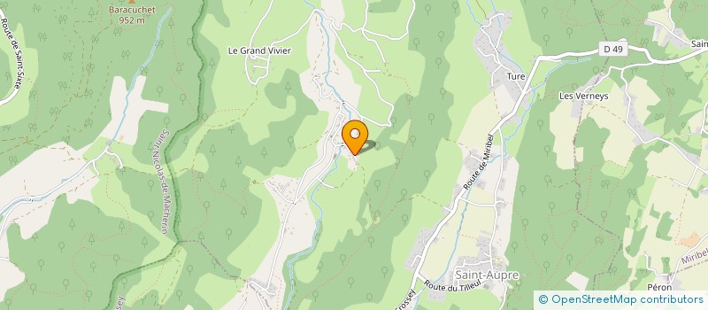 localisation de l'entreprise B3G IMMOBILIER  SAINT-AUPRE