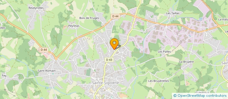 localisation de l'entreprise B3J  SAINTE-SIGOLENE