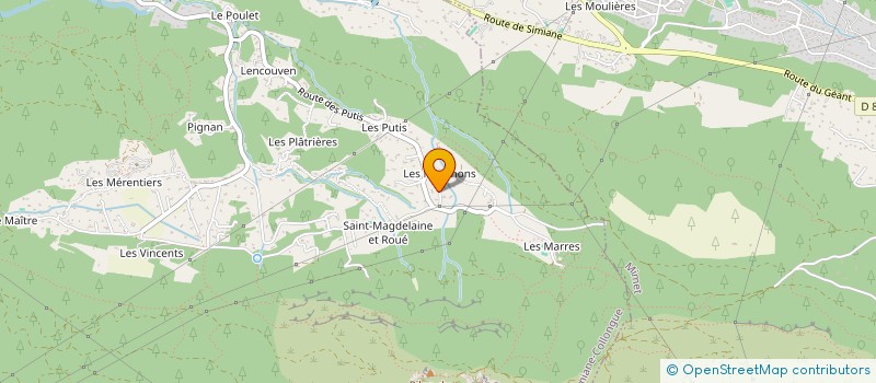 localisation de l'entreprise B3J  SIMIANE-COLLONGUE