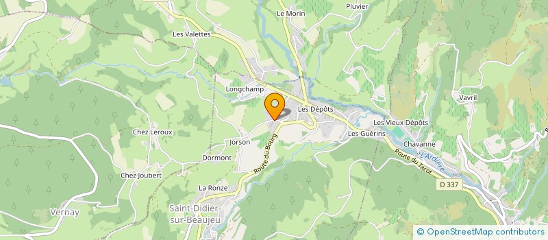 localisation de l'entreprise B3M à SAINT-DIDIER-SUR-BEAUJEU
