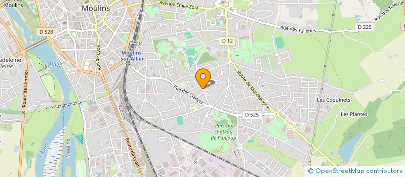 localisation de l'entreprise B3P  YZEURE