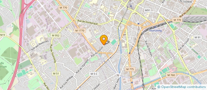 localisation de l'entreprise B3V-IMMO à HENIN-BEAUMONT