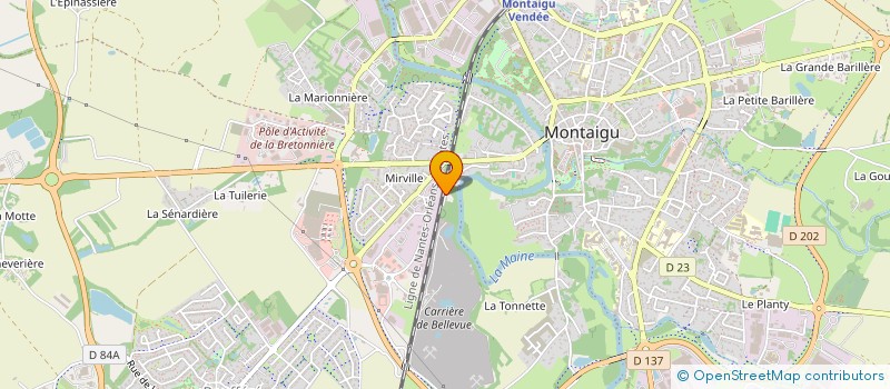 localisation de l'entreprise B4 à MONTAIGU-VENDEE