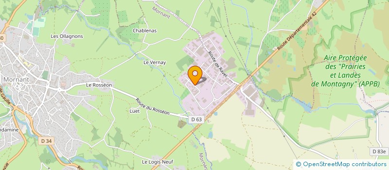 localisation de l'entreprise B4  MORNANT