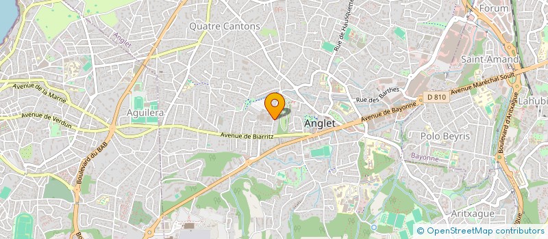localisation de l'entreprise B48 à ANGLET