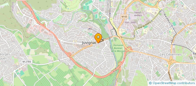 localisation de l'entreprise B4A  JUVIGNAC