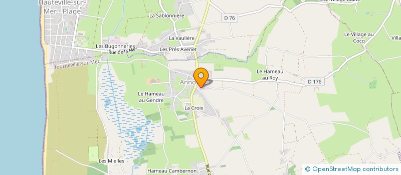 localisation de l'entreprise B4A  TOURNEVILLE-SUR-MER