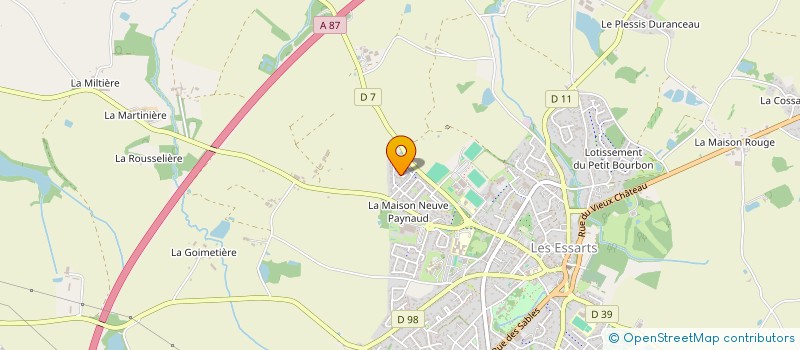 localisation de l'entreprise B4M  ESSARTS-EN-BOCAGE