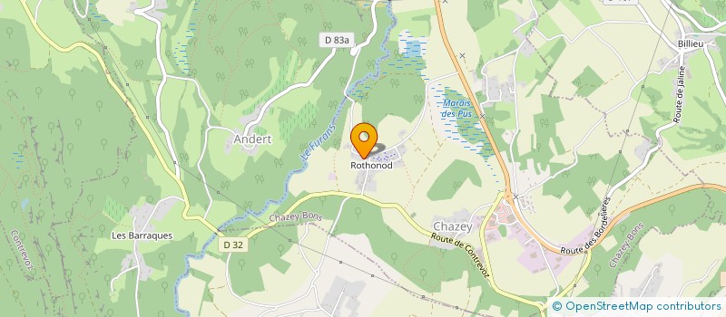 localisation de l'entreprise B52 à CHAZEY-BONS