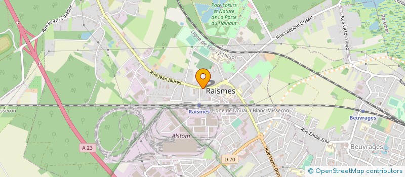 localisation de l'entreprise B6 AUTO DBD  ROUVIGNIES