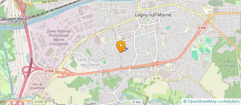 localisation de l'entreprise B612  LAGNY-SUR-MARNE