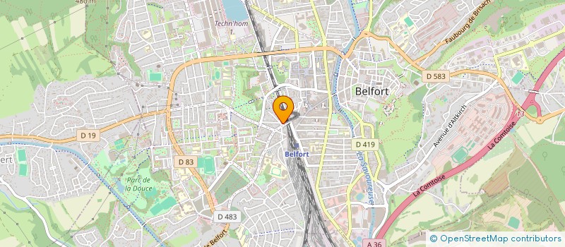localisation de l'entreprise B612 à BELFORT