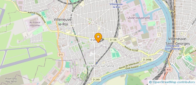 localisation de l'entreprise B7 DECO à VILLENEUVE-LE-ROI