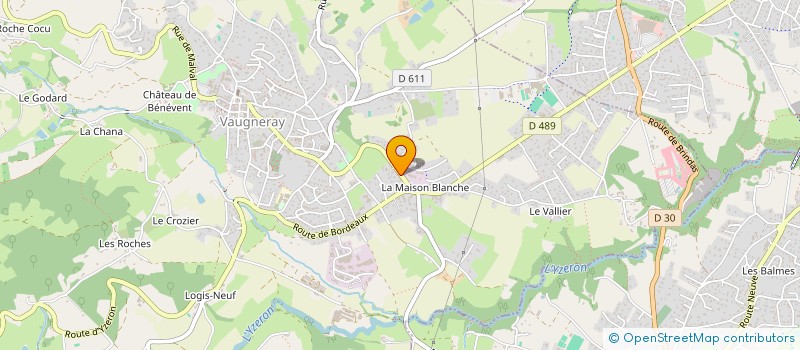 localisation de l'entreprise B9V  VAUGNERAY