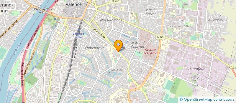 localisation de l'entreprise BA 3  VALENCE