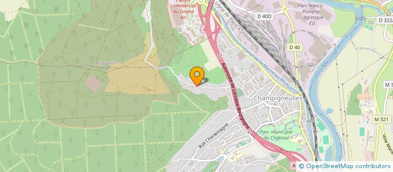 localisation de l'entreprise BA  CHAMPIGNEULLES